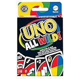 Mattel Games HHL33 - UNO All Wild Kartenspiel mit 112 Karten, Reisespiel, Kinderspiel, Familienspiel und Gesellschaftsspiel, ab 7 Jahren