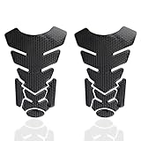Anrbb 2 Stück Tankpad Motorrad, 3D Tankaufkleber Wasserdicht, Selbstklebend, Carbon Optik, Universal für Honda Kawasaki KTM Duke 125 Motorräder