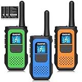 Walkie Talkie, AWANFI Walkie Talkie 3er Set für Erwachsene,Aufladbar walki talki große reichweite mit Li-ion Akku,Auto Squelch Funkgerät 16 Channels VOX mit Tpye C Ladekabel für Biking Camping Wandern