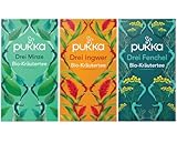 Pukka - Bio-Kräutertee 'Wohliges Bauchgefühl' - Tee Mix - 60 Teebeutel (20 x Drei Minze, 20 x Drei Ingwer, 20 x Drei Fenchel)