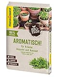 Floragard Bio-Erde Aromatisch 10 L – torffreie, vegane Kräuter- & Anzuchterde mit lockerer, feiner Struktur für Aussaat, aromatische Kräuter & Jungpflanzen – fördert Gute Keimung & gesundes Wachstum