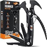 BIIB Geschenke für Männer, 12 in 1 Multitool Weihnachtsgeschenke für Männer, Gadgets für Männer Geschenke für Papa Weihnachten, Männergeschenke Geburtstagsgeschenk für Männer Camping Zubehör