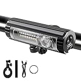 Glückpa LED Fahrradlicht Vorne,1500 Lumen, 3500 mAh,Fahrradlampe Extrem Hell,Aufladbar Akku Fahrradbeleuchtung,StVZO Standard Fahrrad Licht,Fahrradlampe Vorne mit USB C,Magnetische Fahrradbeleuchtung