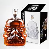 Whiskyflasche, Karaffe, Dekanter, Whiskygläser, Whiskykaraffe für Wein, Likör, Scotch, Bourbon, Brandy, 750 ml
