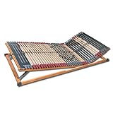 FMP Matratzenmanufaktur, 7 Zonen Lattenrost Rhodos® KF, 80x200 cm, 2 Stück, Doppelpack, Kopf- und Fußteil verstellbar, fertig montiert