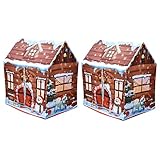 Toyvian 2Pcs Clubhaus Ocean Up Playing Windows Playhouse Game Pop Zelte Spielen Kindergarten Musterspiele Kinder Mädchen Fensterzelt Schule Für Weihnachten Kleinkind Mit Grube Baby Indoor