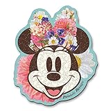 Trefl – Konturenpuzzle aus Holz: Disney, Stilvolle Minnie Maus – 160 Stücke, Wood Craft, Unregelmäßige Formen, 10 Figuren, Premium Modern Puzzlespiel, für Erwachsene und Kinder ab 9 Jahren