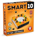 Piatnik 7167 - Smart 10 | Das revolutionäre Alleswisser Brettspiel I Für die Quizfreunde | Wer ist der Quizkönig | Ab 12 Jahren | Wissenfragen von A - Z | Für Unterwegs und Zuhause