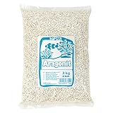 Happet Weißer Aragonitsand 1–2 mm – Bodengrund für Meerwasser- und Malawi-Aquarien, pH- und KH-stabilisierender Sand, 3 kg.