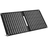 ELECAENTA 15W Faltbar Solar Ladegerät 2-Port USB (USB-A/USB-C) Ultraleichtes IP68 Wasserdichtes Tragbares ETFE Solarpanel für iPhone Smartphone Handy Tablets Power Bank Camping Wandern Outdoor