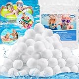 ENCOUN Filterbälle Pool, 700g Filterbälle, Filterbälle Filtermaterial ersetzen 25 kg, Pool Filterbälle für sandfilteranlagen, Schwimmbad, Filterpumpe, Aquarium Sandfilter