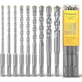 flintronic SDS Plus Bohrer Set, 9 Stück Betonbohrer, Bohrer Set mit 4 Schneiden, Hammerbohrer, SDS Steinbohrer, (5,6,6,8,8,10,12,14,16) x160mm Bohrer Werkzeuge zum Bohren Beton, Keramikfliesen, Stein