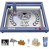 JICCODA L1 5 W Lasergravurmaschine, 60 W DIY-Laserschneider und Hochleistungs-Lasergravurmaschine für Holz und Metall, Papier, Acryl, Stoff, komprimierter Punkt, 0,05 mm hohe Präzision