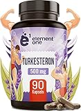 Turkesterone 500mg - 90 Kapseln - 10:1 Formel - 90 Tage Vorrat - Natürliches Turkesteron aus Ajuga Turkestanica Extrakt - Vegan