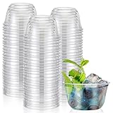 Ziliny Einweg-Weingläser aus Kunststoff, ohne Stiel, für Partys, Hochzeiten, Geburtstage, Cocktails, 100 Stück (213 ml)