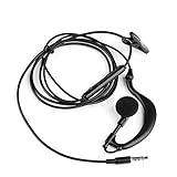 REITINGE Single Listening 3,5-mm-Kopfhörer, Spiralkabel, Mono-Funktion, In-Ear-Stereo-Headset, nur zum Hören