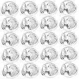 BESPORTBLE 50 Stück Teiliges Metall Gardinenklammern mit Muschel Design Rostfreie Vorhangringe Clips für Fenster Duschvorhänge Einfache Montage und Langlebige Gardinenzubehör