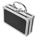 GLEAVI Reise Werkzeugkoffer Metall mit Tragegriff Tragbare Aufbewahrungsbox für Kleinteile und Werkzeuge Robuster Organizer für Zuhause und Unterwegs