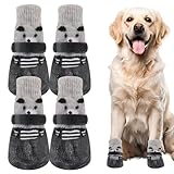 2 Paar Hundesocken Hundeschuhe Hundesocken Anti Rutsch Hundeschuhe Pfotenschutz Outdoor Pfotenschutz Hund Hunde Schuhe Outdoor Hundeschuhe Winter Hunde Schuhe Schuhe FüR Hunde Hundesocken Leckschutz