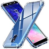 ivoler Klar Silikon Hülle für Samsung Galaxy A6 2018 mit Stoßfest Schutzecken, Dünne Weiche Transparent Schutzhülle Flexible TPU Durchsichtige Handyhülle Kratzfest Case Cover