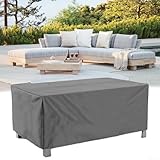 Gartenmöbel-Abdeckungen, wasserdicht, winddicht, mit vier Gurten und einem Kordelverschluss, für Couchtische, Bänke und Sofas (270 x 180 x 89 cm)