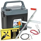 VOSS.farming Bravo 10 Weidezaungerät 9V, 12V, 230V, 0,38J, 9800V, Elektrozaungerät, Batterieweidezaungerät