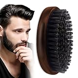 Beard Brush & Bartkamm Männer Set, Premium Bartbürste Männer – Bart Bürste für Bartpflege & Styling, Taschen-Schnurrbart- und Bartbürste, Bart Bürste Männer Geschenk