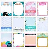 Haftnotizen, 7,6 x 10,2 cm, lustig, motivierend, positiv, moderne Haftnotizen, bunte Ermutigung, To-Do-Liste, Notizblöcke für Einkaufslisten, Lernplaner, 30 Blatt (frischer Stil)