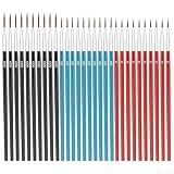 Zktfyshk 30 Stück/Set Winzige Detail-Pinsel mit 3 Größen #0#00#000 Nylon-Haarpinsel, feiner Pinsel für Kunstmalerei