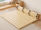 Robuste Holzlattenbunkie-Brett, Ersatz für Doppelbett, Queen-Size, Kingsize, faltbare Matratzenstütze, langlebig, horizontales Design, Größen 80200 cm