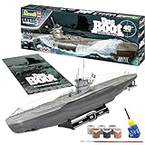 Revell Das Boot Collector's Edition - 40th Anniversary | Exquisiter U 96 Modellbausatz | Nachdruck des Original Filmplakats 1981 | Komplett mit Basisfarben, Kleber & Pinsel | Maßstab 1:144