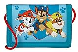 Undercover Paw Patrol Geldbeutel und Brustbeutel, mit Klettverschluss und Reißverschluss, Portemonnaie Kordelband, Geldscheinfach und Münzfach für Kinder, Jungen und Mädchen