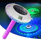 BALDR Pool Thermometer -Solarbetriebenes Schwimmthermometer, Nie wieder Batteriewechsel, IPX8 wasserdicht, mit Großem LCD-Display, Perfekt für Pool, Eisbad & Whirlpool