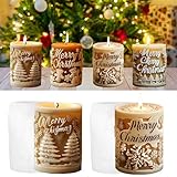 2 Stück Kerzenform Silikon Weihnachten Kerzenformen zum Gießen Silikon Schneeflocke Kerzenform Silikonform Kerze Kerzengießform Kerzen Silikonform Candle Mold Kerzen Formen für Weihnachten Deko (A)