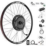 Varstrom 48V1000W E-Bike-Umbausatz 28 Zoll Hinterradmotor mit DZ40 Mini Display für Hinterrad Brushless Gearless Nabenmotor, Waterproof Controller, PAS-Sensor