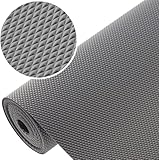 GTV - 1 Rolle 48cm x 300cm Antirutschmatte Schubladenmatte Küchenschrankmatte Einlegematte Rutschhemmende Noppenmatte Kunststoff Schubladeneinlage Kühlschrank matten (Anthrazit)