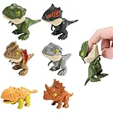 TYFYH Dinosaurier Spielzeug Set 6 Stück Dino Biss Finger, Dinosaurier Finger Spielzeug, Kleine Dinosaurier Figuren, Dinosaurier Spielzeug ab 2 Jahre, Kinderpartyspielzeug, Geeignet für Kinder