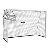HUDORA Fußballtor Advanced 120/180/240/300 - Fußballtor für Kinder/Jugendliche & Erwachsene - Outdoor-Fußball-Tor für Garten - Wetter- & standfestes Fußball-Trainingstor mit engmaschigem Netz