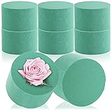 com-four® 8X Steckmasse für Blumengestecke in Zylinderform - Steckschaum für Frischblumen - Steckschwamm zum Basteln für Hochzeit, Ostern und Geburtstag (08 Stück - Zylinder)