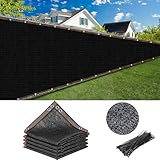 TESIN Sichtschutz für den Garten, 2 x 15 m schwarz Sichtschutzzaun-Paneele, Maschendrahtzaunnetz, strapazierfähiges Gartenzaunnetz für Garten, Pergola, Terrasse, Pflanzen, Hühnerstall, Außenbereich
