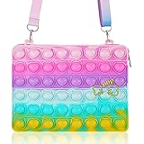 Einhörner Geschenke für Mädchen Pop Purse It Fidget Toys, Basket Stuffers Einhorn Geschenk, Pop Umhängetasche Push Bubble Sensory Pop Fidget Toy Umhängetasche, Popits Spielzeug für Kinder (B)