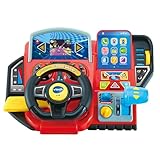 VTech Abenteuer Lernlenkrad – Interaktives Lenkrad mit LCD-Farbbildschirm, 3 Spielmodi, zahlreichen Lerninhalten und 23 Melodien – Für Kinder von 3-7 Jahren