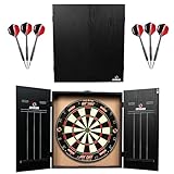 Ruthless Home Darts Centre CAB518 Dartscheibe mit Schrank, 2 Sätze Dartpfeile