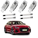 SIGANDG 4 Stück Autotür Licht Projektor Türbeleuchtung,für A1/A3/A4/A5/A6/A7/A8/Q2/Q3/Q5/Q7/Q8/TT/R8,Autotürprojektor für Logo,Türprojektoren Einstiegsbeleuchtung Unterbodenbeleuchtung Auto. Zubehör