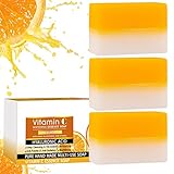 powerganic+ SkinRescue Vitamin C Seife, Powerganic+ Vitamin C Seife, SkinRescue Vitamin C Seife, Orange Vitamin C Handgemachte Seife, powerganic+ Natürliche Bio-Seife (3pcs)