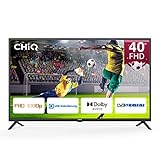CHIQ 40 Zoll (100 cm) LED Fernseher FHD 1080p, Dolby Audio, Hotelmodu, Media Player, Triple Tuner (DVB-T/T2/C/S2), HDMI/USB/Kopfhörer/CI/RF, Hotelmodus, Monitor, mit Doppeltem Verwendungszweck