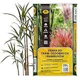 KALINOVA Erde für Ziergräser 20L - Bambuserde & Gräsererde - Blumenerde mit Kompost, Blähton, Dünger - Pflanzerde für Zimmerpflanzen, Balkonpflanzen, Garten, Bambuspflanzen, Bambus