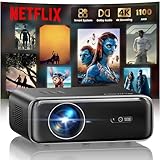 Smart Beamer mit Netflix, Dolby Audio, WiMiUS 1100 ANSI Autofokus/6D Trapezkorrektur Led Beamer 4K Heimkino Unterstützt, WiFi6 Bluetooth Full HD 1080P Outdoor Tageslicht Projektor für Android/iPhone