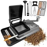 Zigarettenstopfmaschine – Manuelle Stopfmaschine für Zigaretten mit 8mm Durchmesser – Hochwertige Tabak Stopfgerät aus Metall – Einfach zu bedienen – Perfekt für selbstgemachte Zigaretten