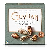 Guylian Meeresfrüchte Pralinen 250g Original Premium Belgische Pralinen mit Nuss-Nougat Füllung und Marmorierung aus Zartbitter-, Vollmilch- und weißer Schokolade (1 x 250g)